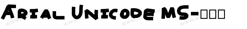 Arial Unicode MS字体转换